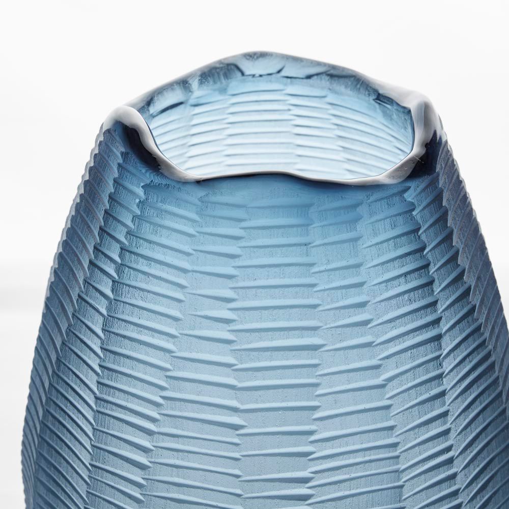 Artem Glass Medium Vase - Blue