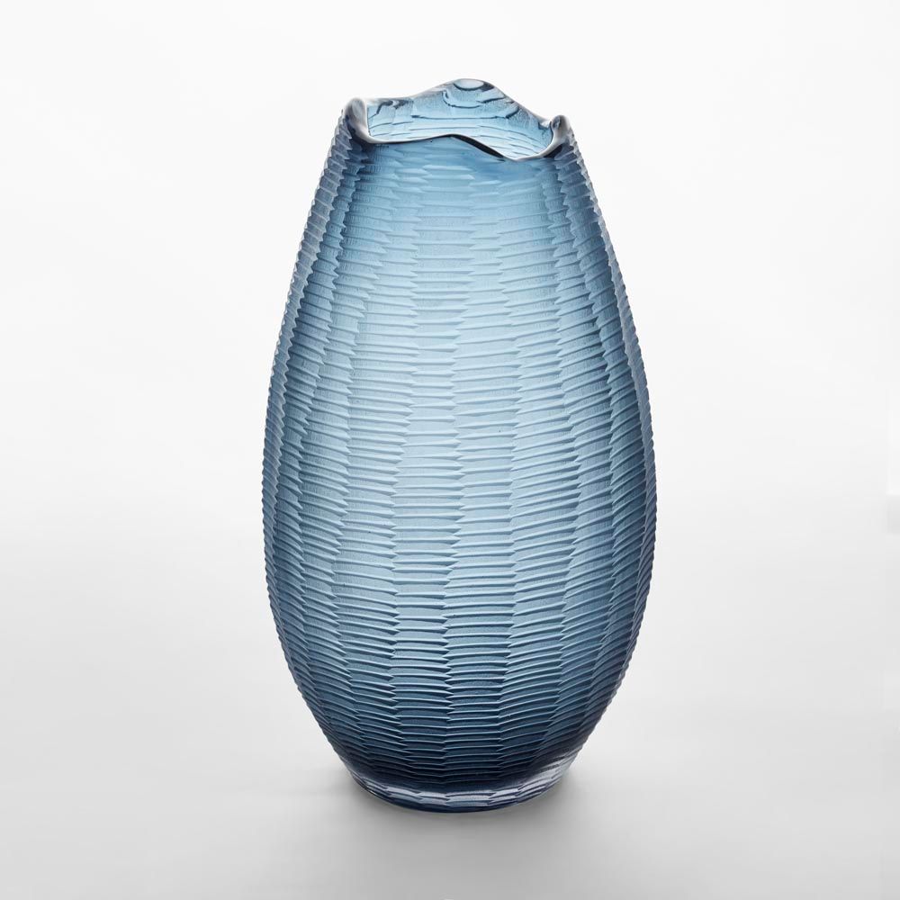 Artem Glass Large Vase - Blue
