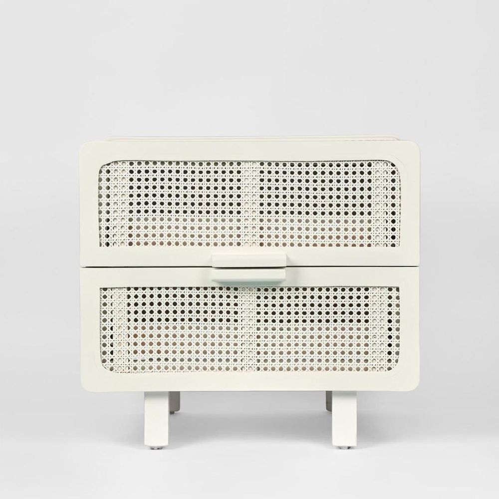 Hayme Bedside Table - Chalk