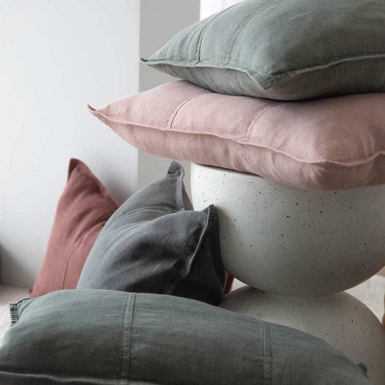 Luca Linen Cushion - Pistachio