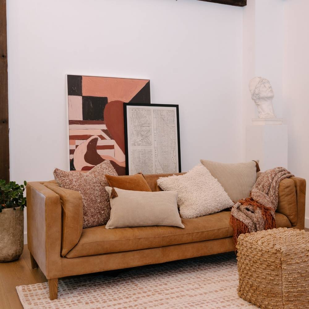 Wabi Cushion - Rust/Ivory/Natural