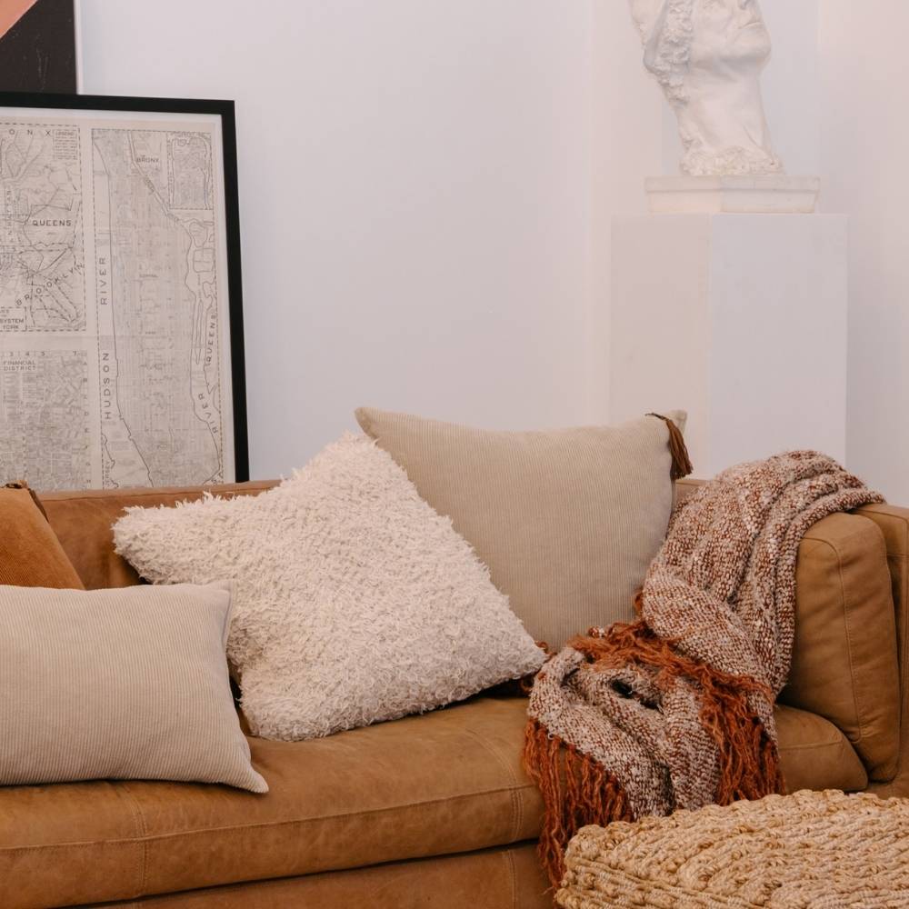 Wabi Throw - Rust/Ivory/Natural