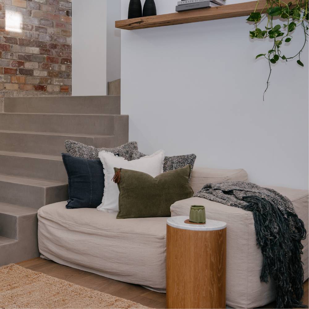 Wabi Throw - Midnight/Ivory/Natural