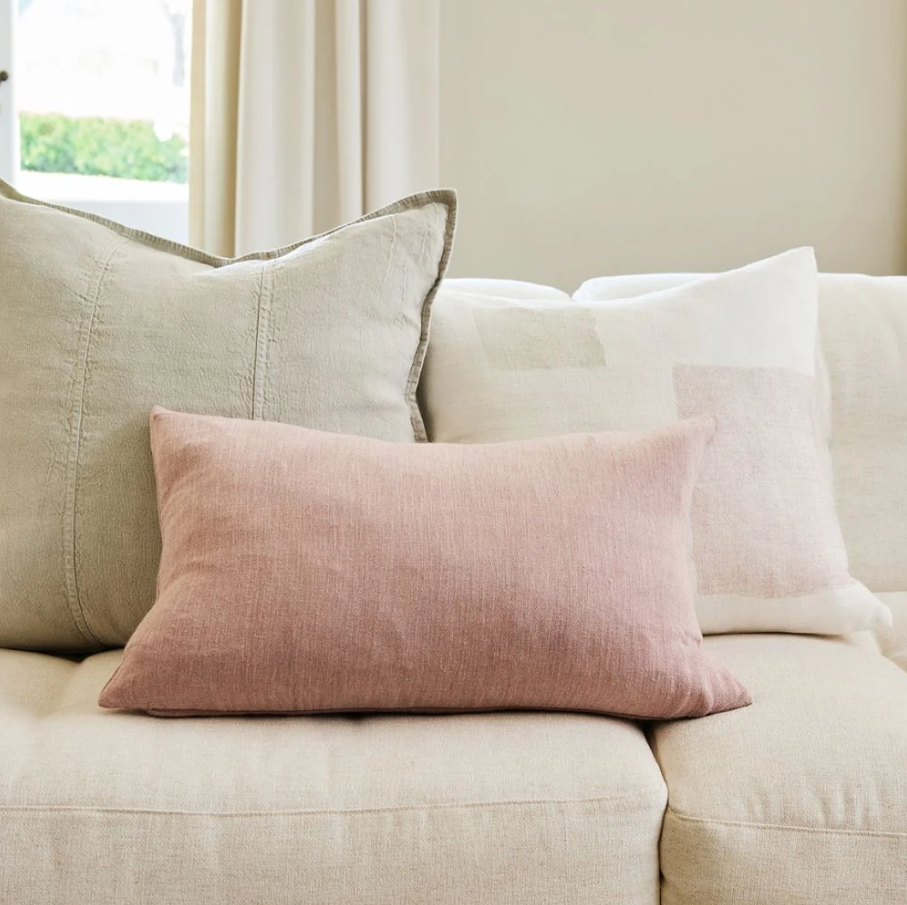 Luca Linen Cushion - Putty