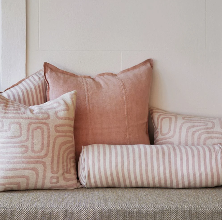 Luca Linen Cushion - Soft Musk