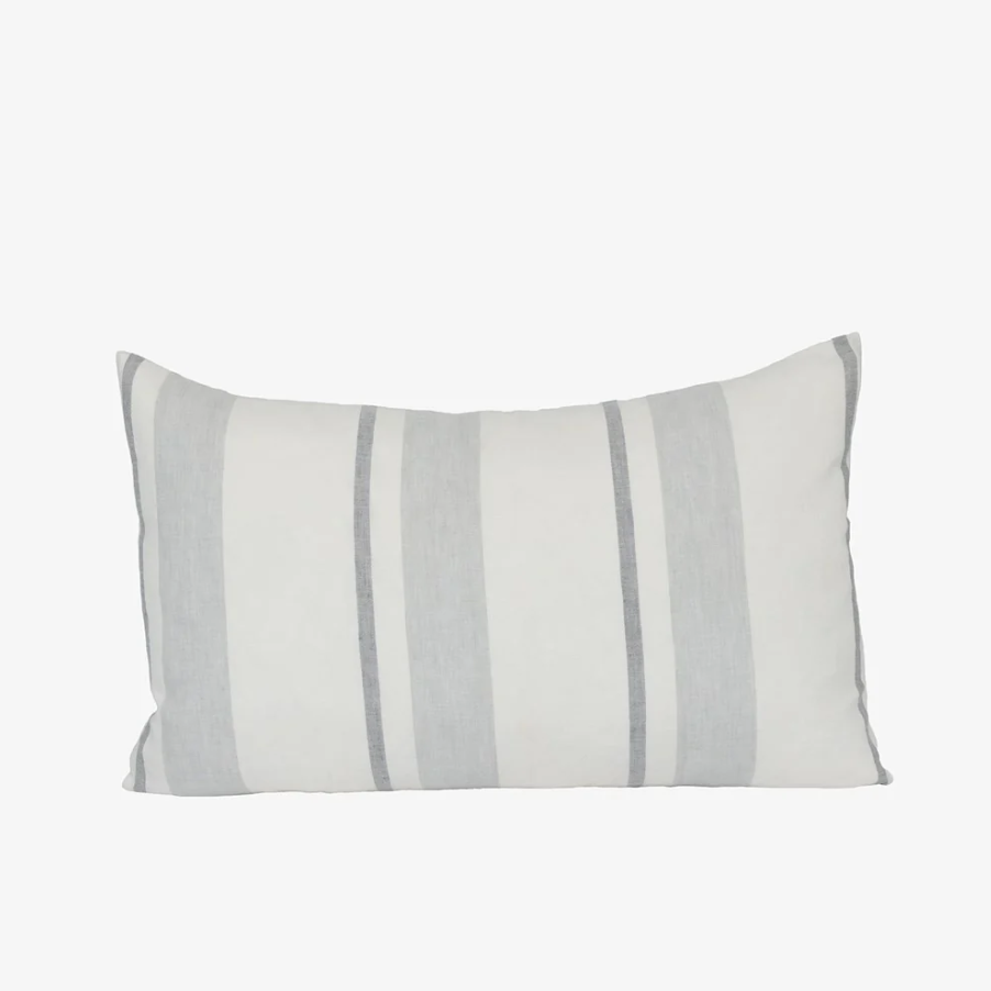 Pillar Cushion - Grey/White Stripe