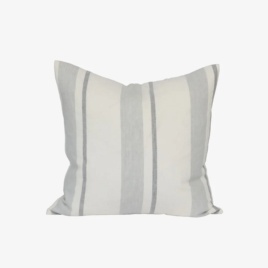 Pillar Cushion - Grey/White Stripe