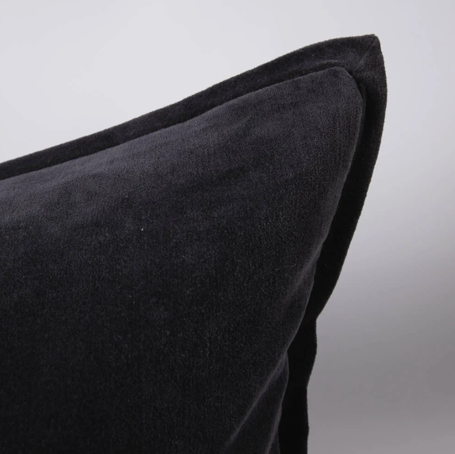 Evelyn Velvet Long Lumbar Cushion - Midnight