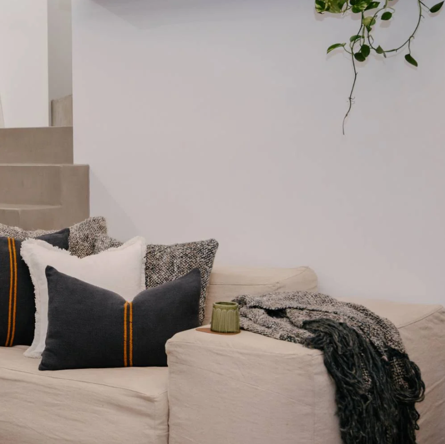 Wabi Throw - Midnight/Ivory/Natural