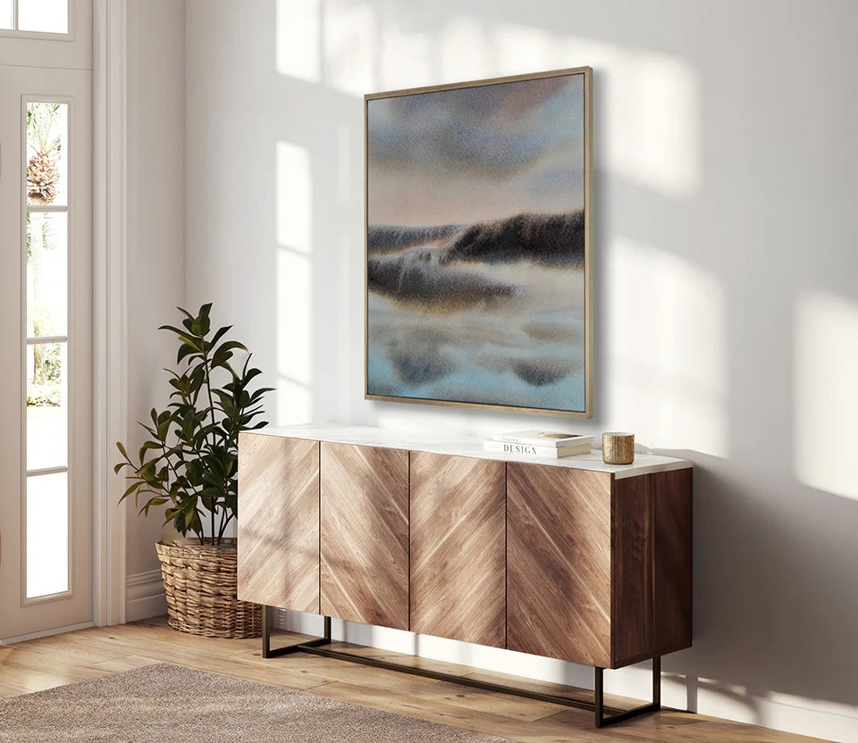 Soft Waves V - Canvas Artwork