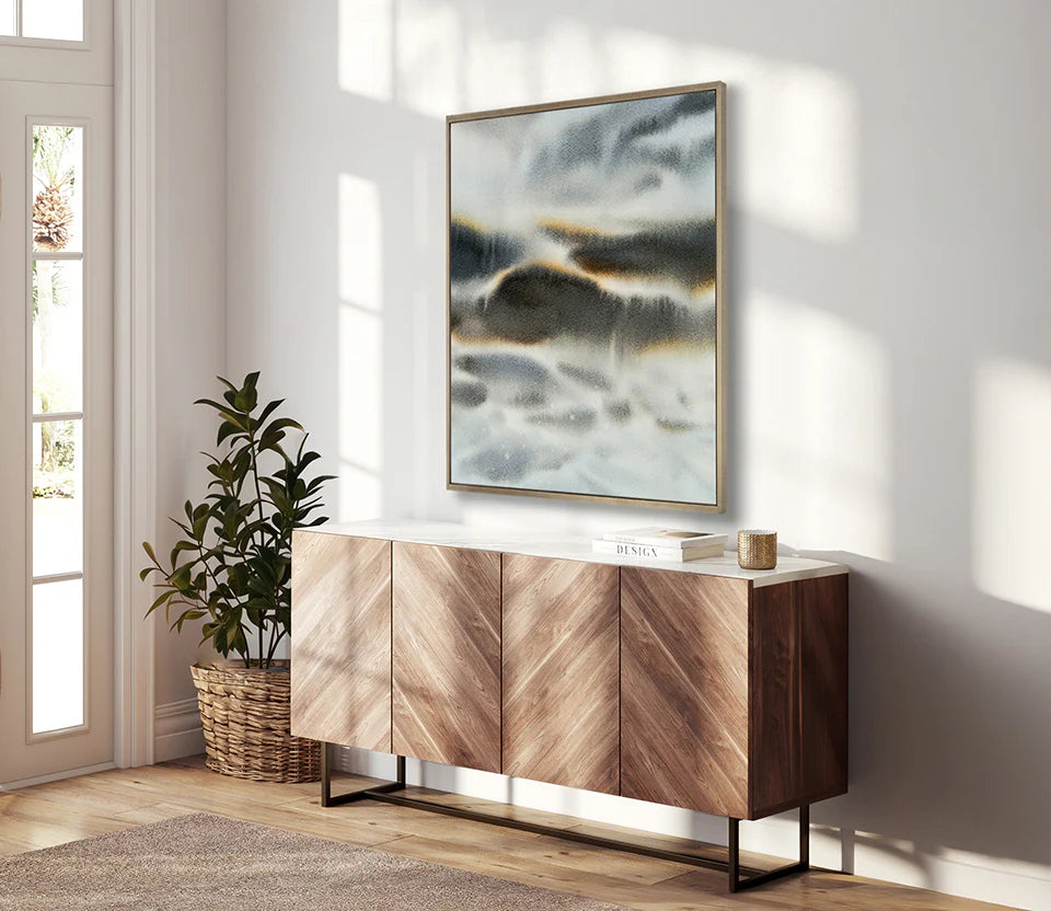 Soft Waves IX - Canvas Artwork