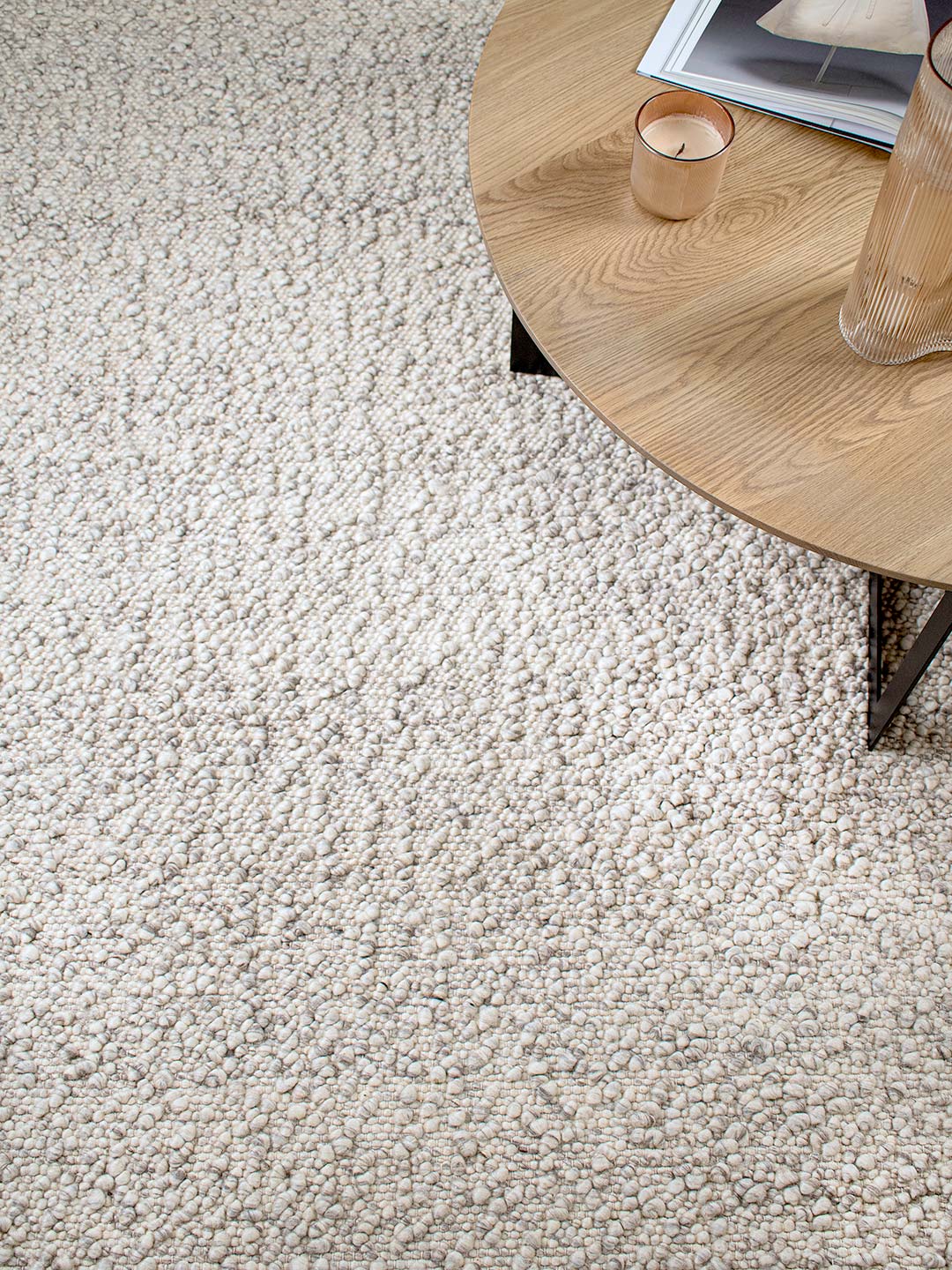 Boucle Wool Rug - Frost