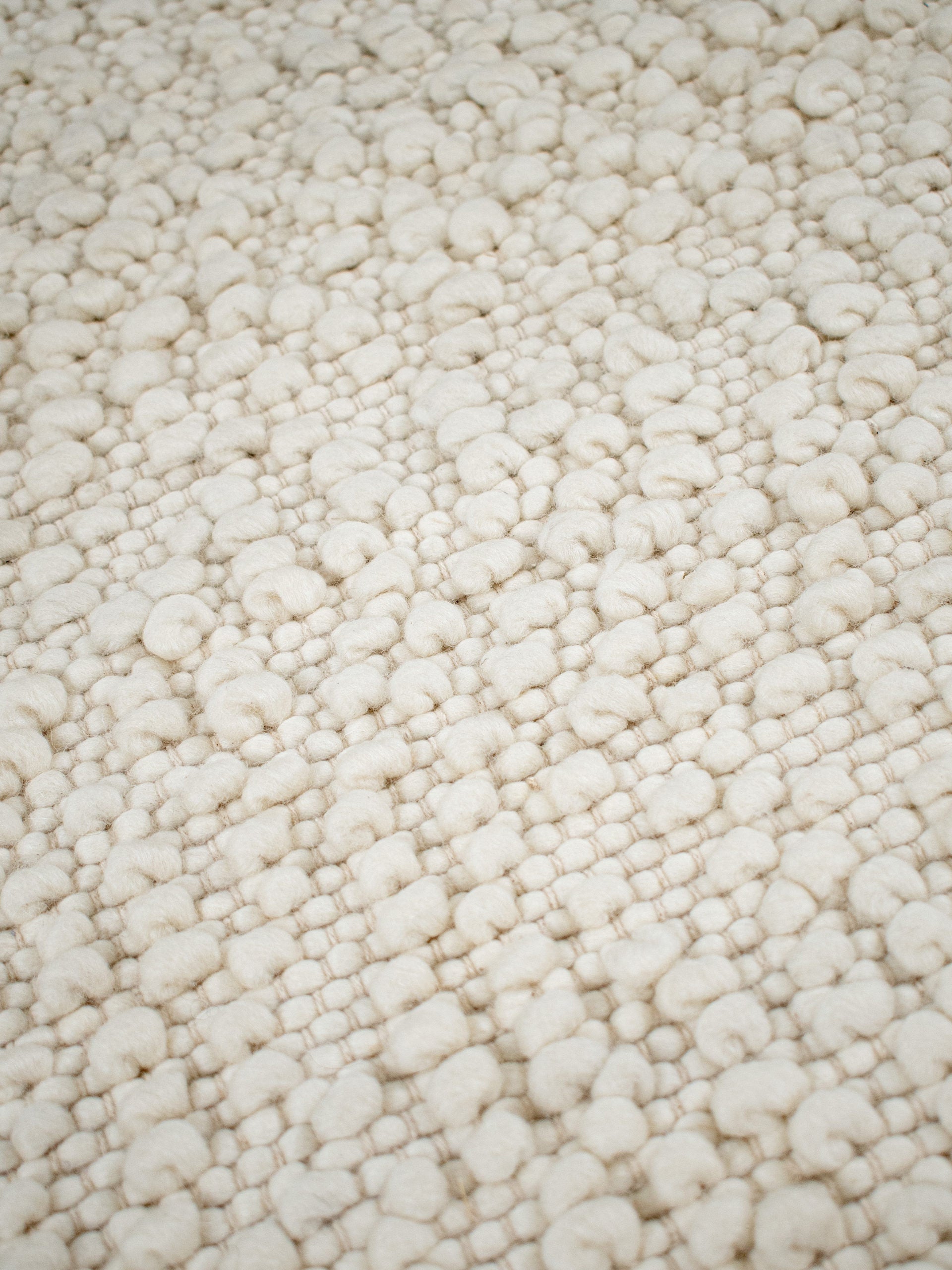 Boucle Wool  Rug - Ivory