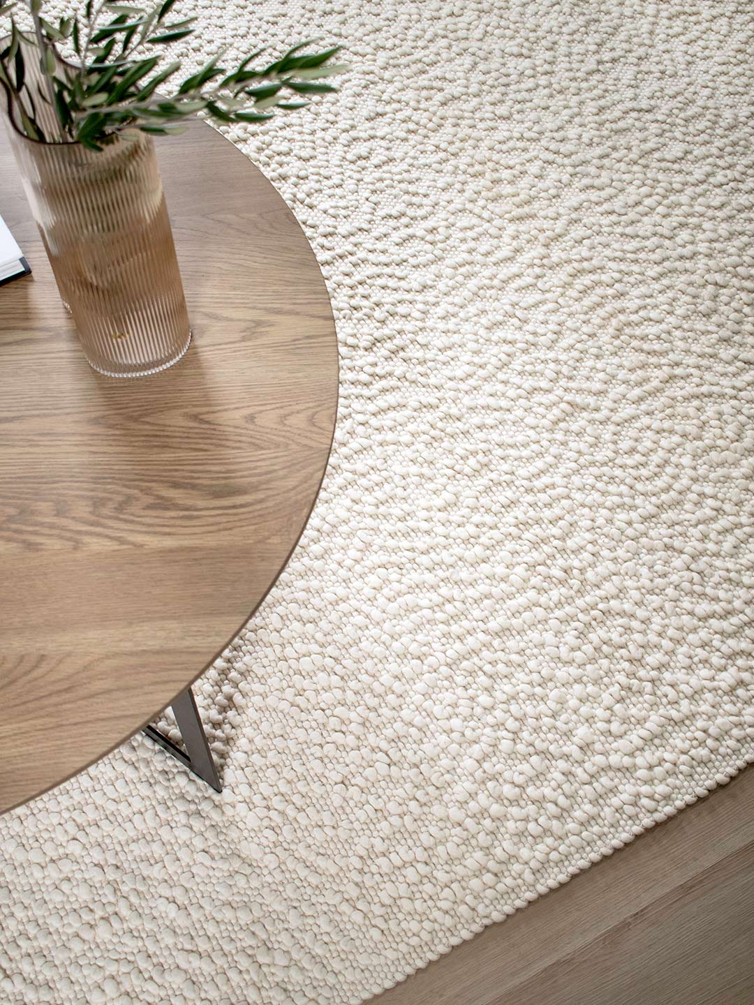 Boucle Wool  Rug - Ivory