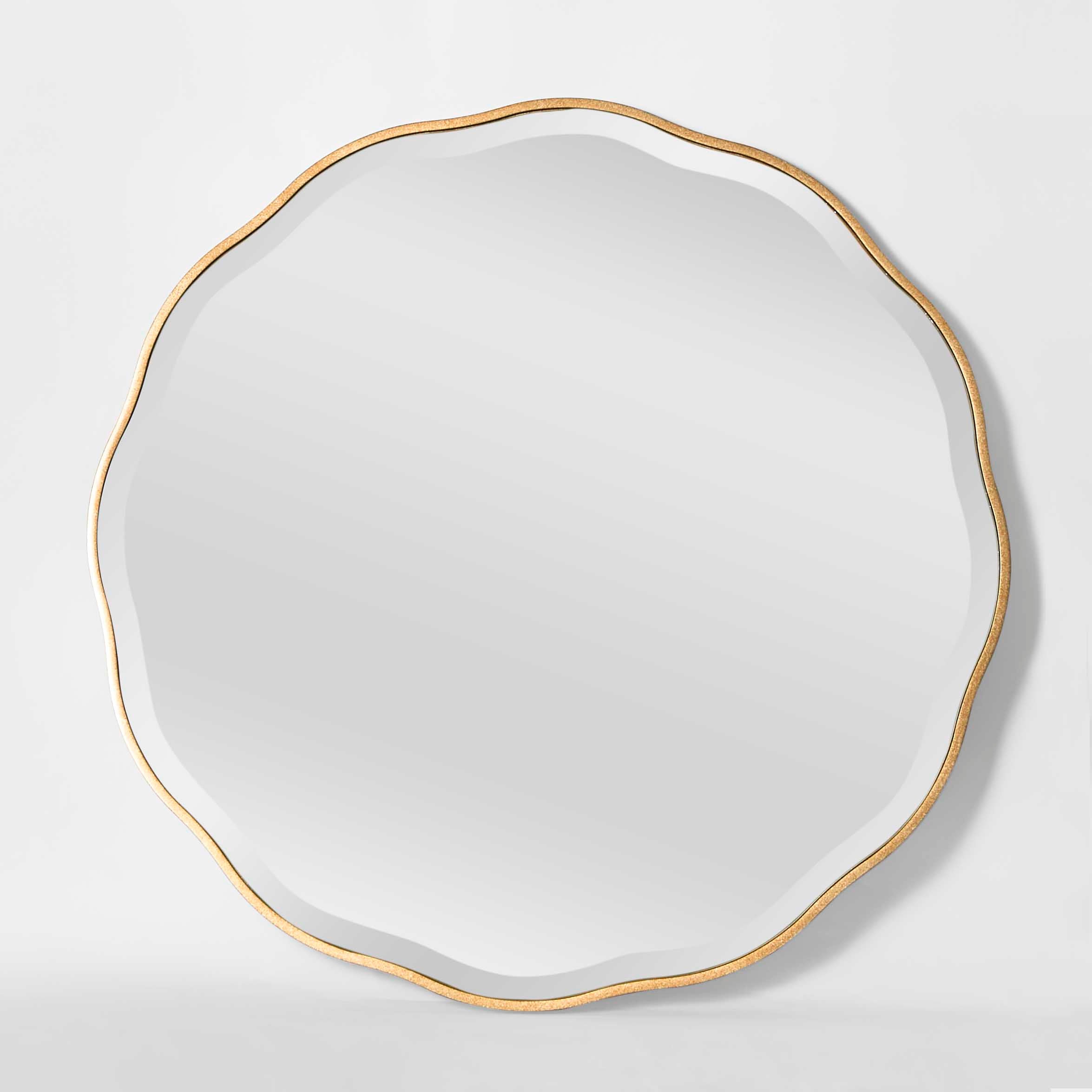 Camille Scallop Mirror (Small) - Gold