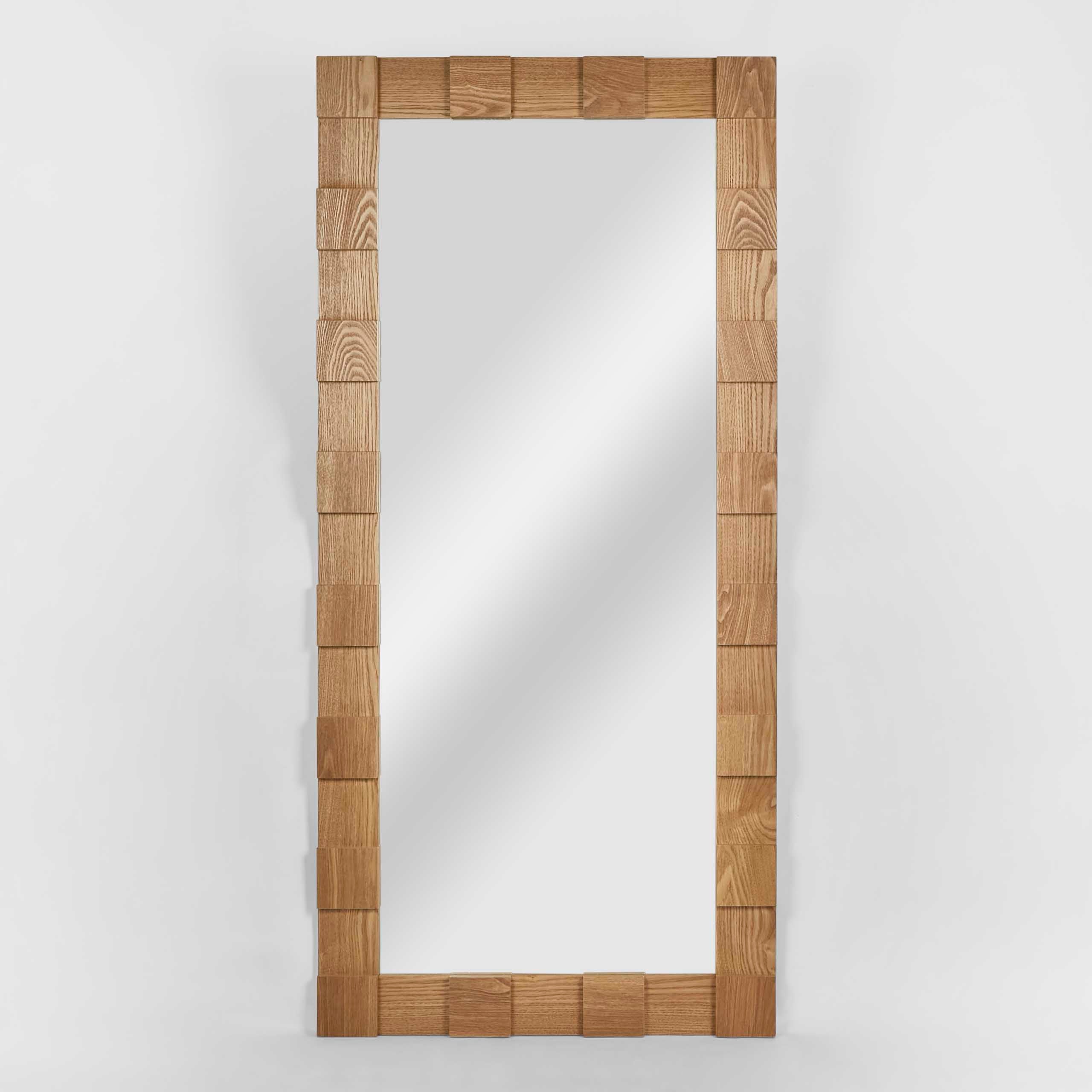 Monument Floor Mirror - Oak