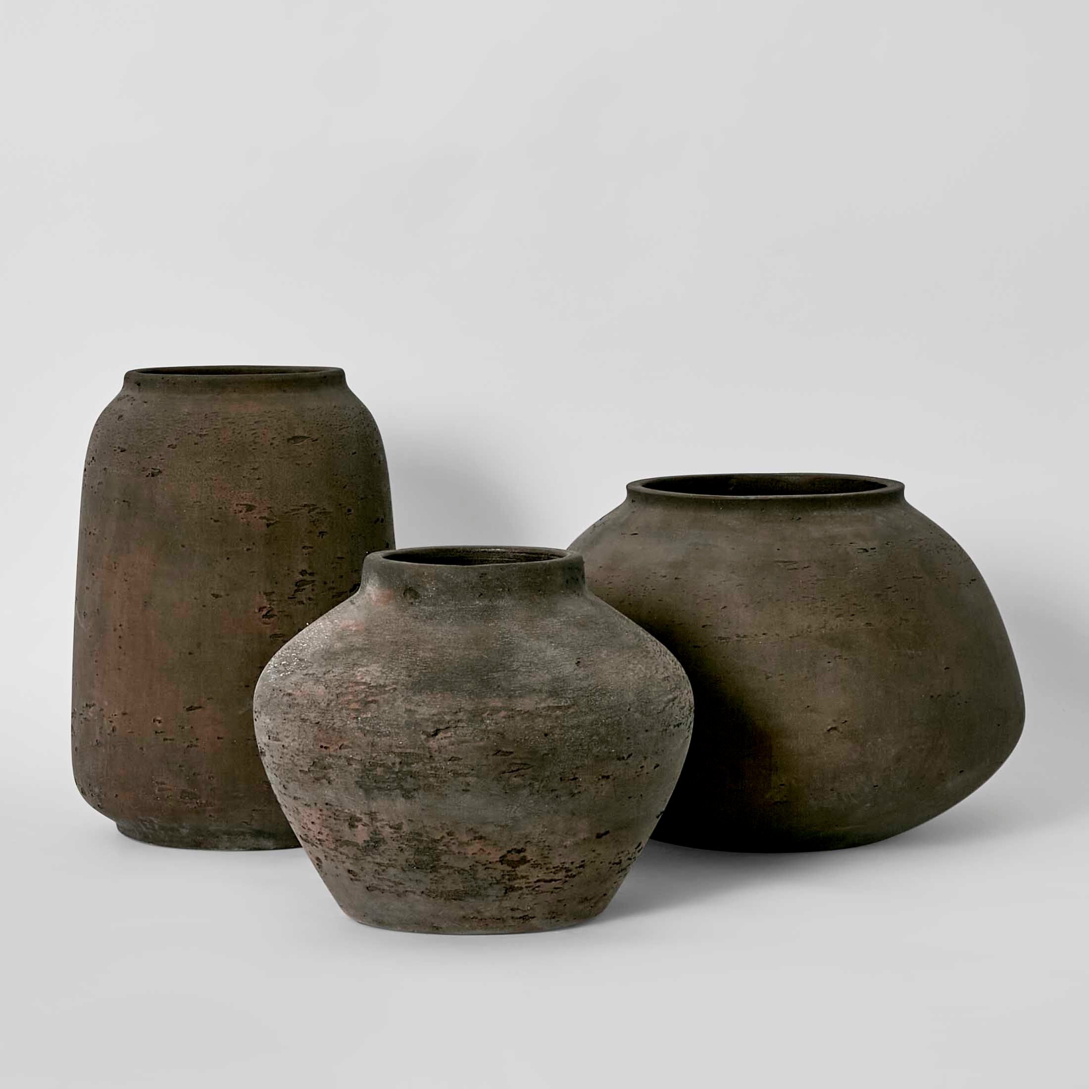 Landis Wide Vase - Earth Brown