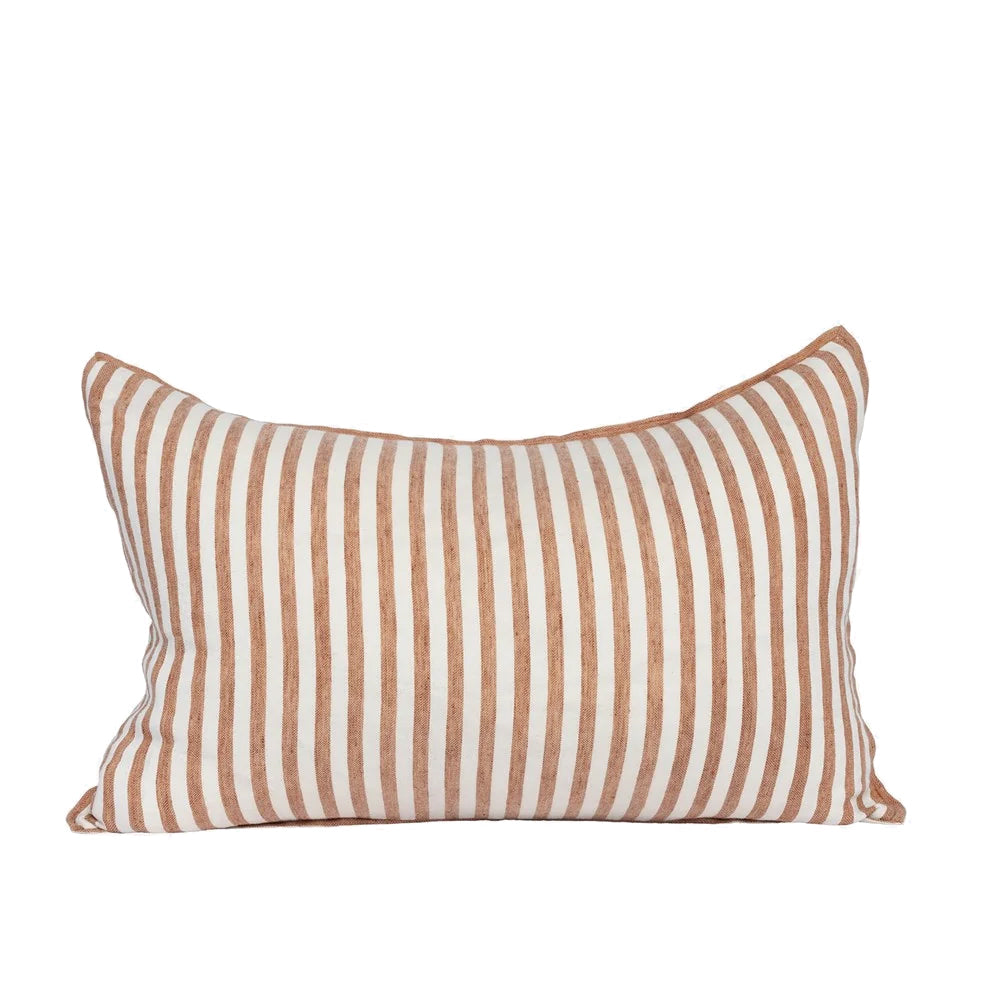 Drift Cushion - White/Nutmeg