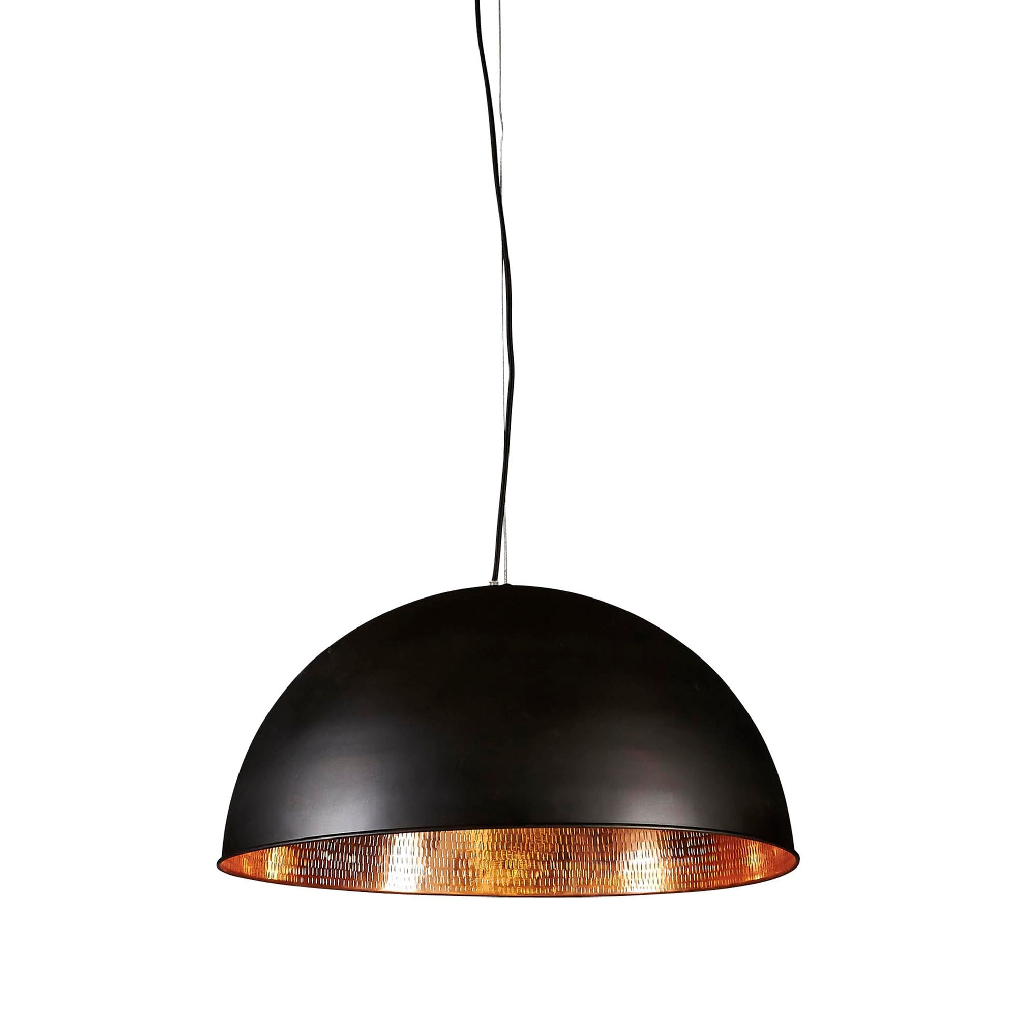 Alfresco Dome Ceiling Pendant - Black / Copper