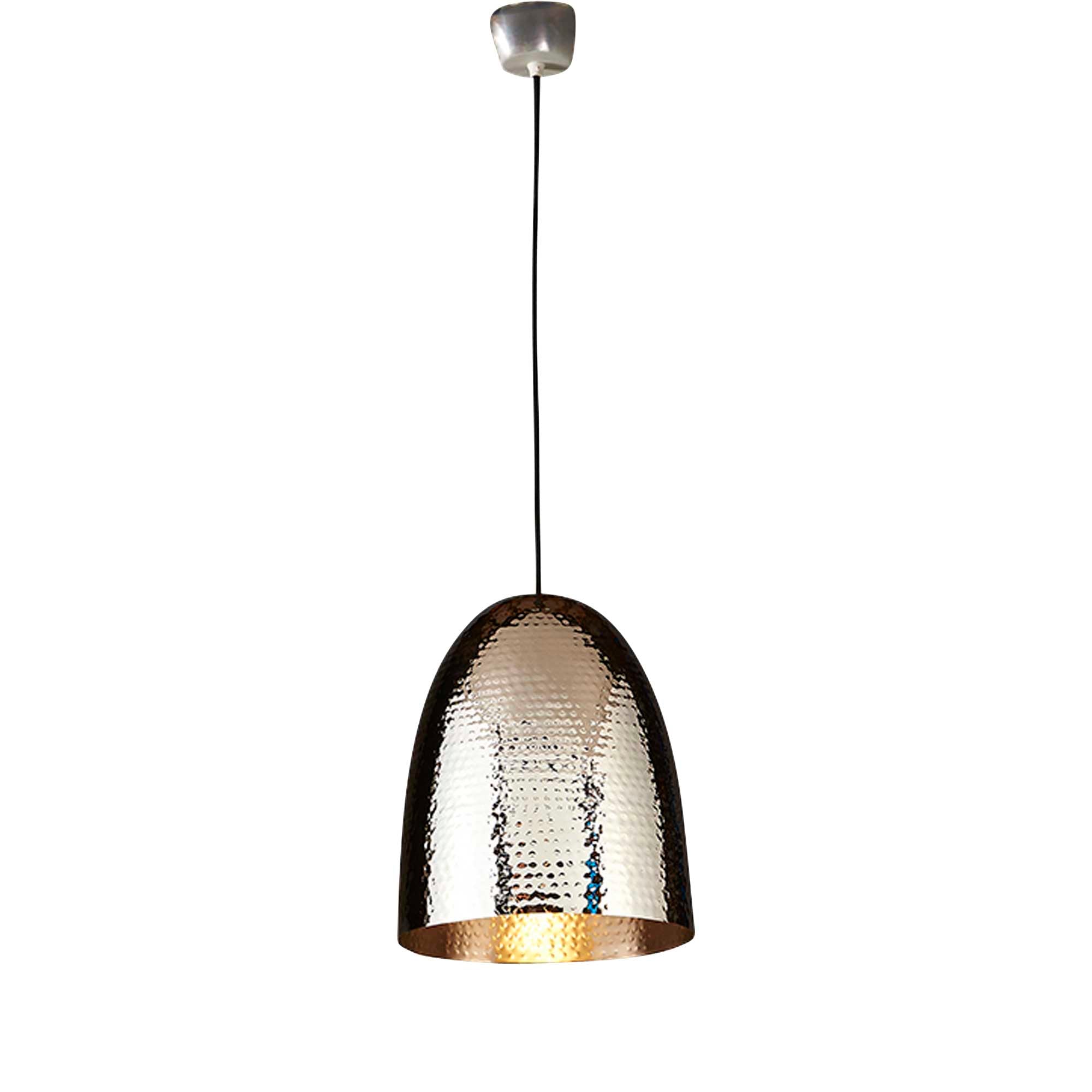 Dolce Beaten Ceiling Pendant - Silver