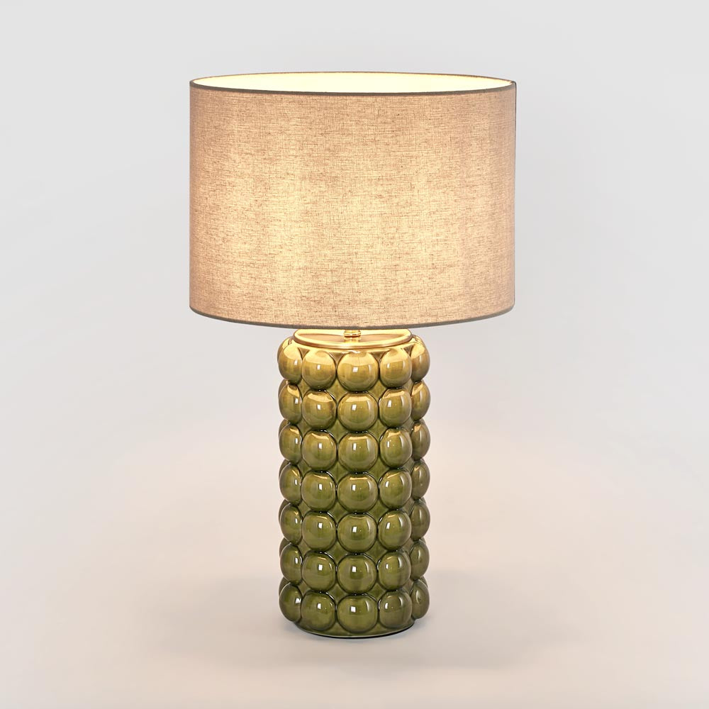 Condotti Table Lamp & Shade - Green