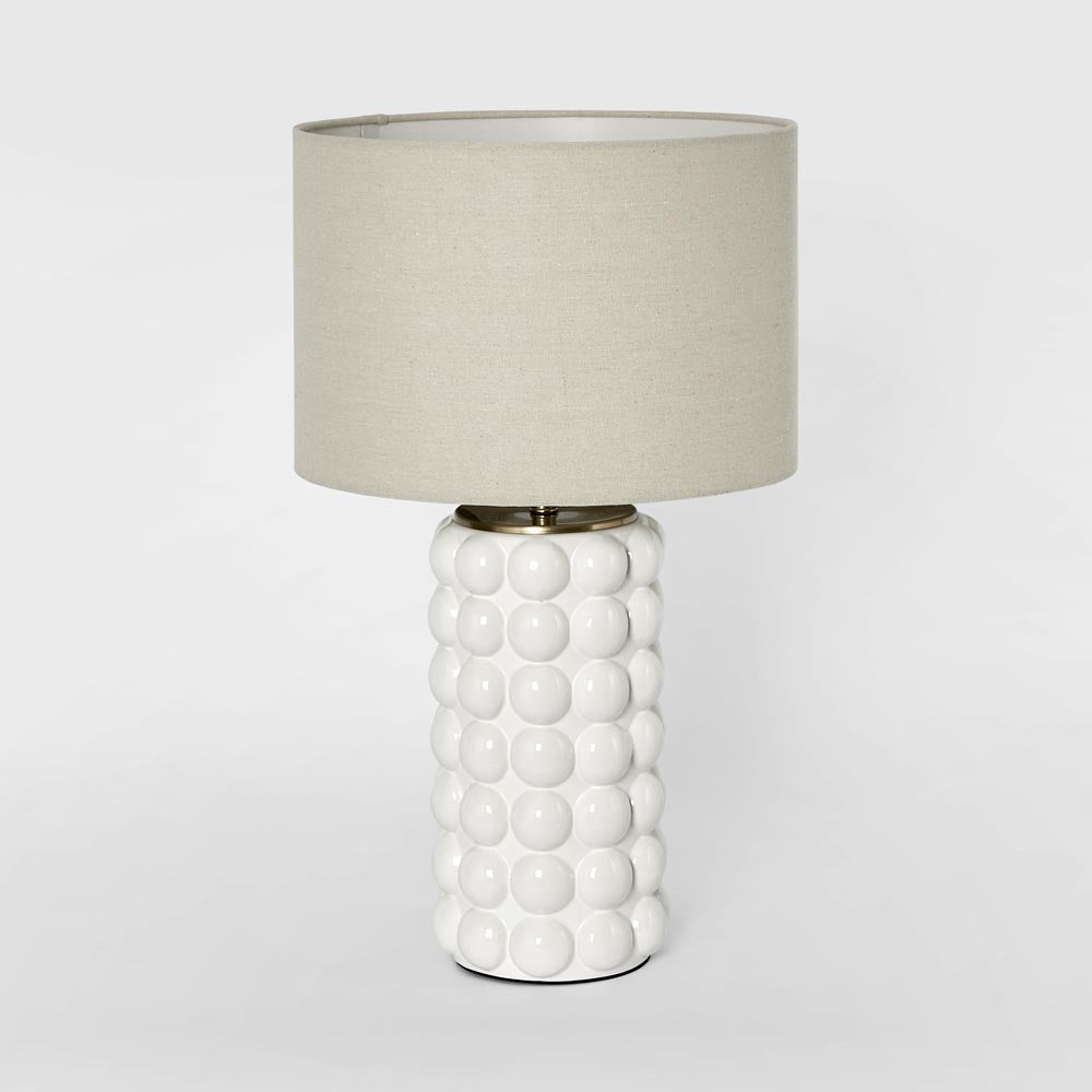 Condotti Table Lamp & Shade - White