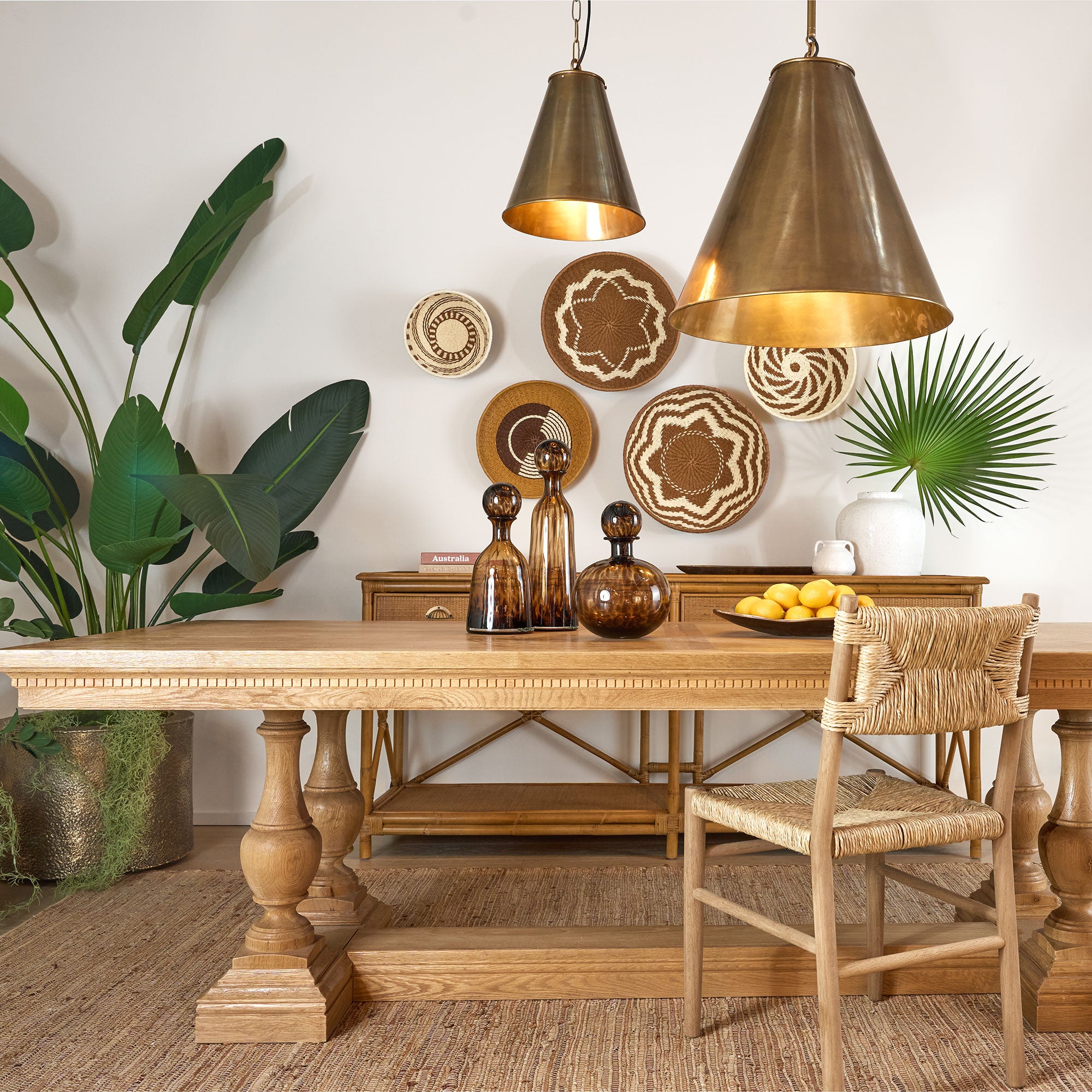 Monte Carlo Ceiling Pendant Small - Brass