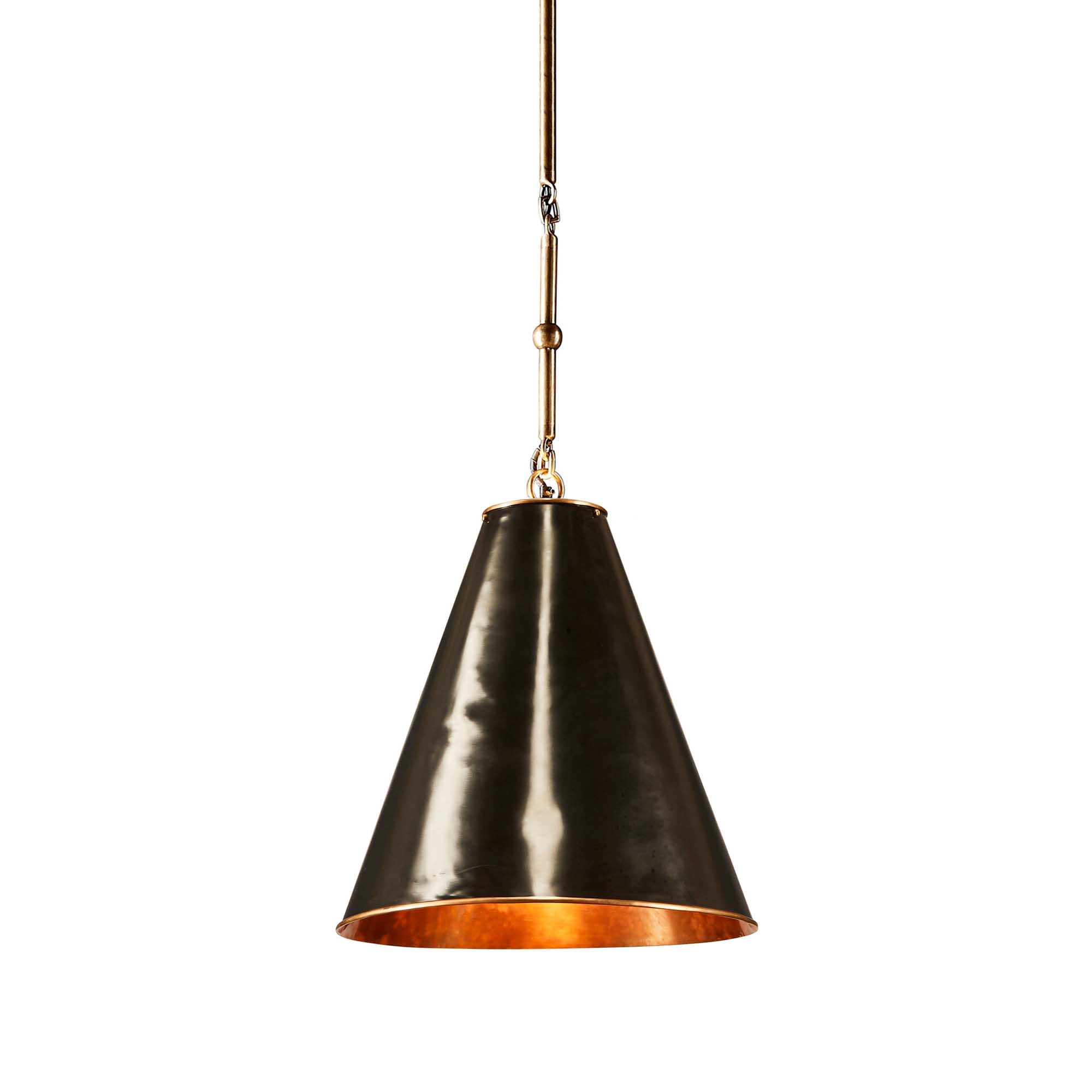 Monte Carlo Ceiling Pendant Small - Black and Brass