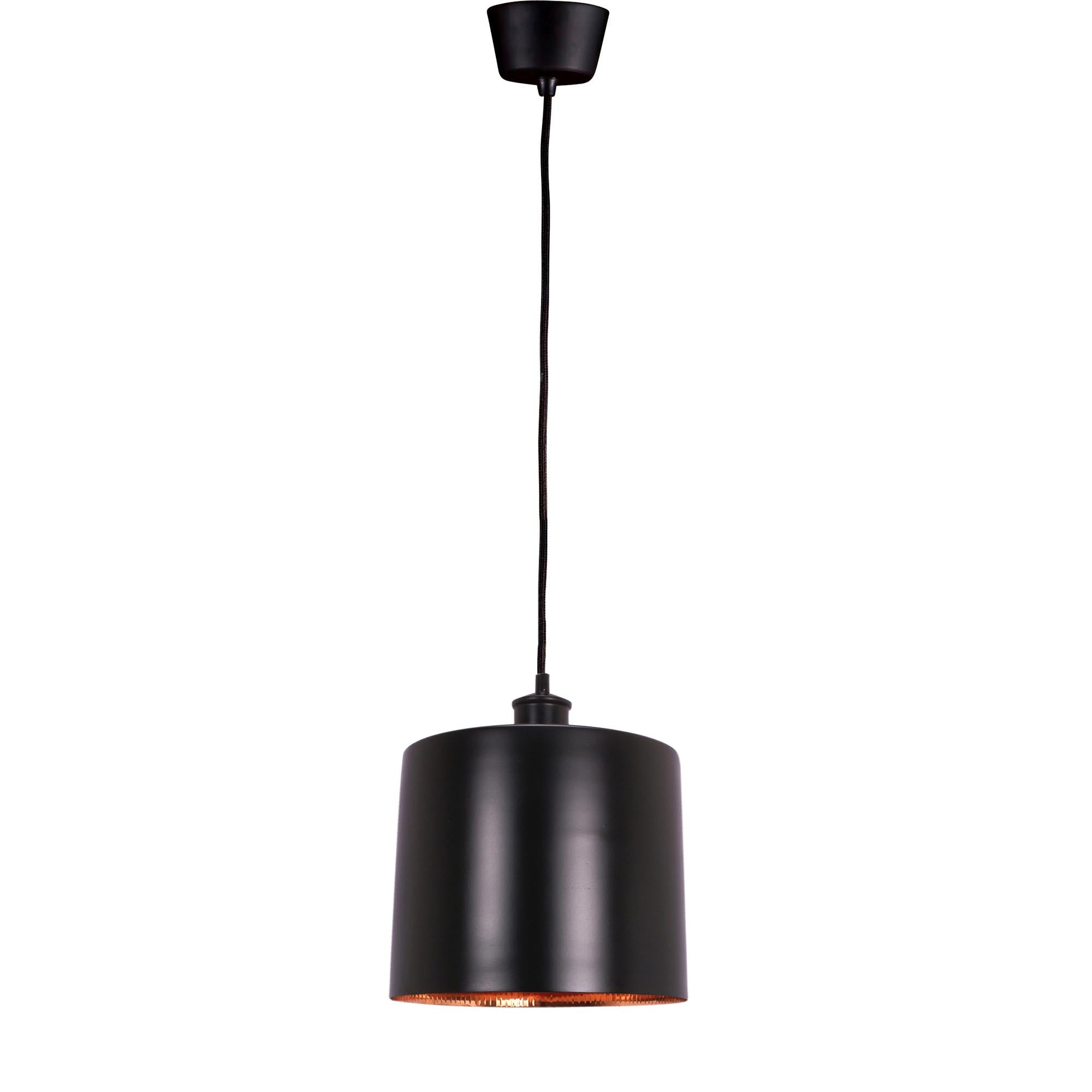Portofino Ceiling Pendant Medium - Matte Black and Copper