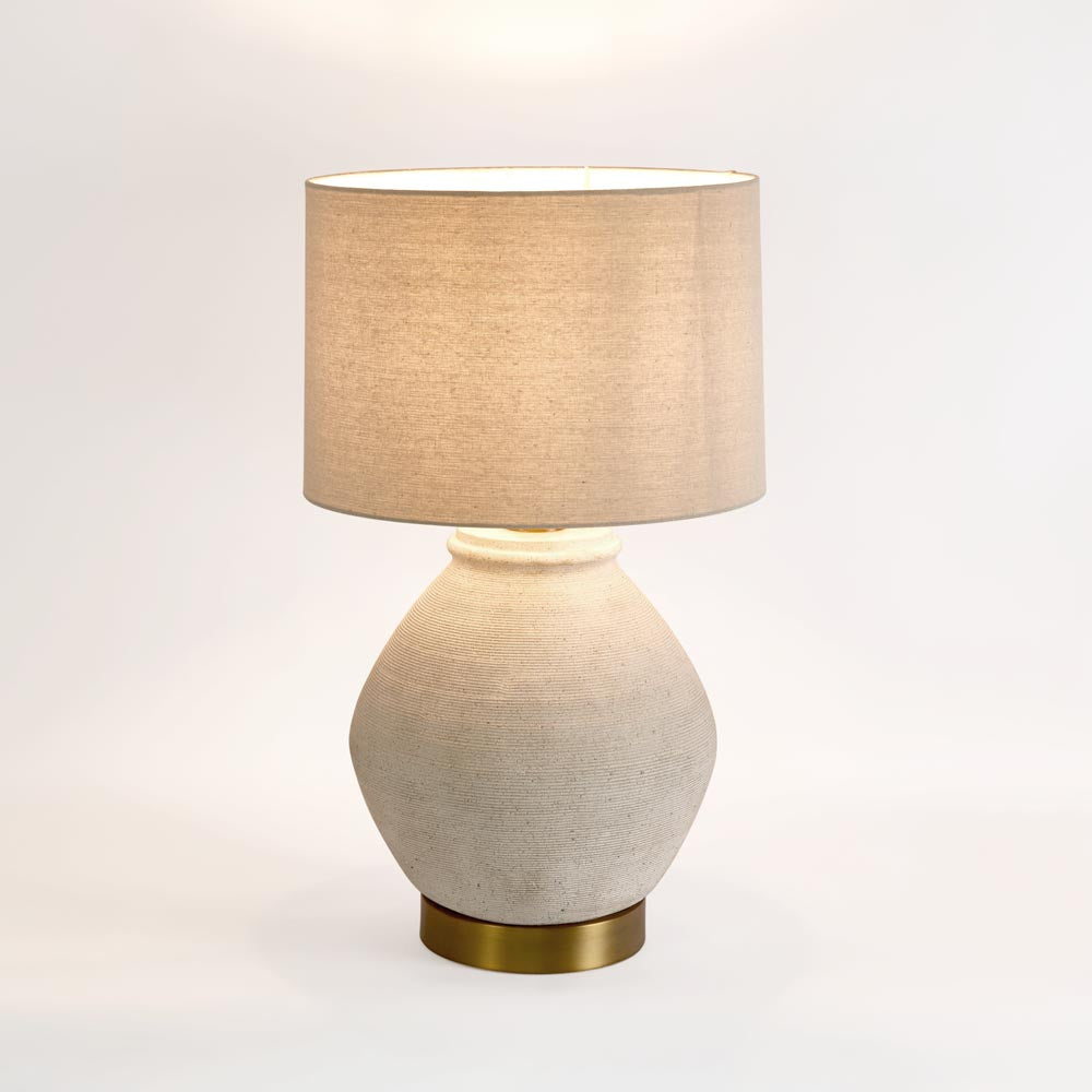 Forbes White Sandstone Table Lamp