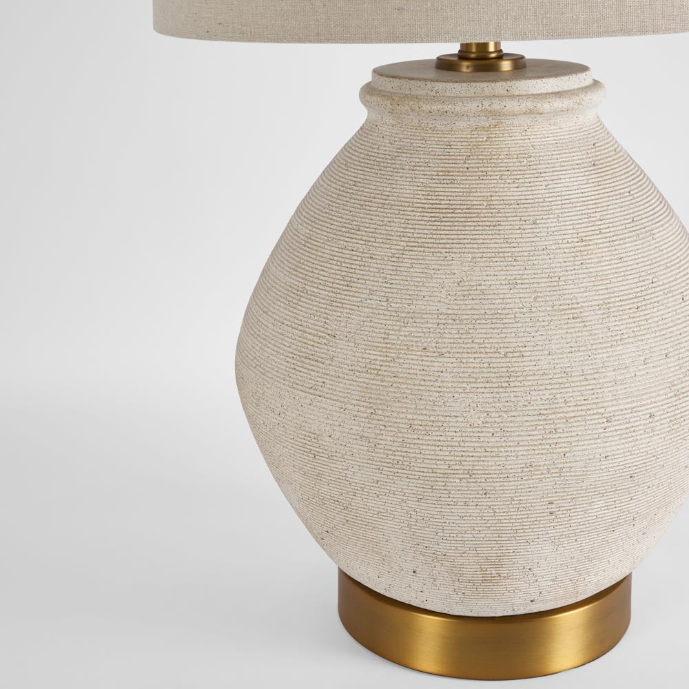 Forbes White Sandstone Table Lamp