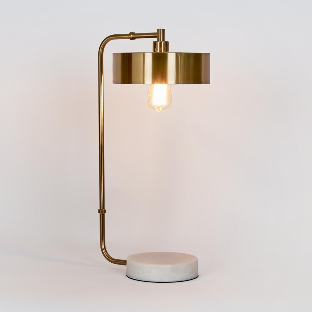 Atlas Table Lamp - Antique Brass