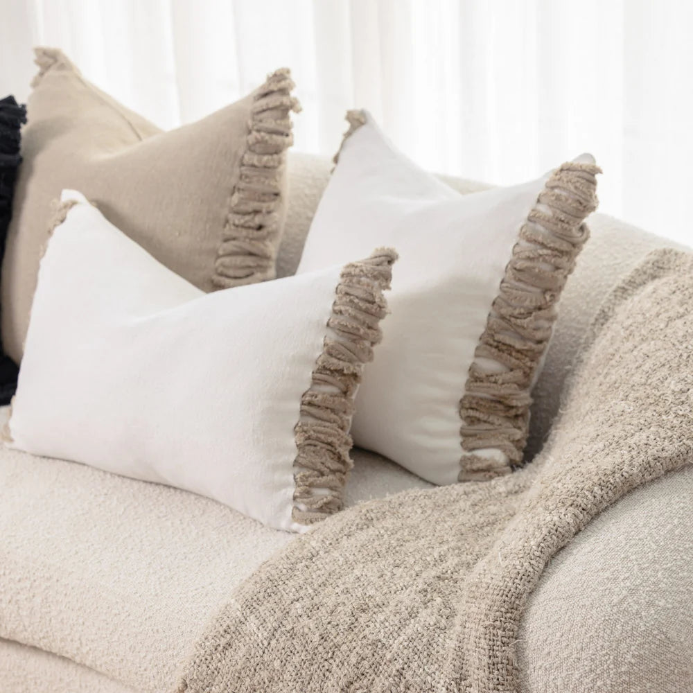 Aperitif Linen Cushion - Off White/Natural