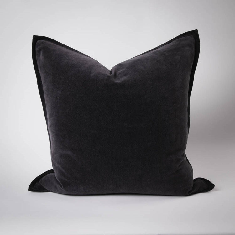 Evelyn Velvet Cushion - Midnight