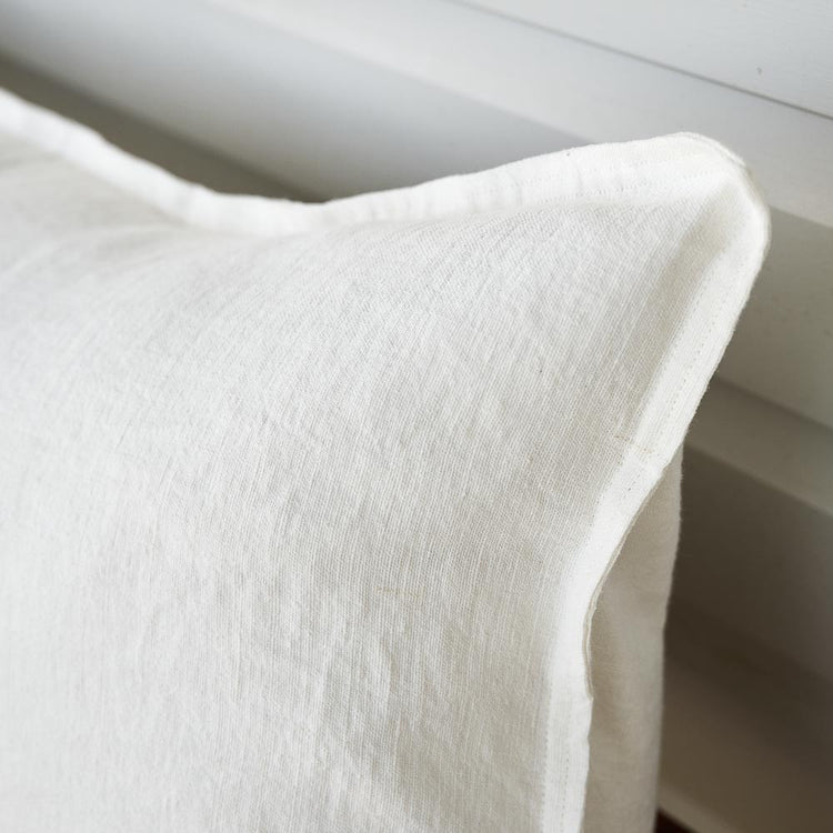 Luca Linen Long Lumbar Cushion - Off White