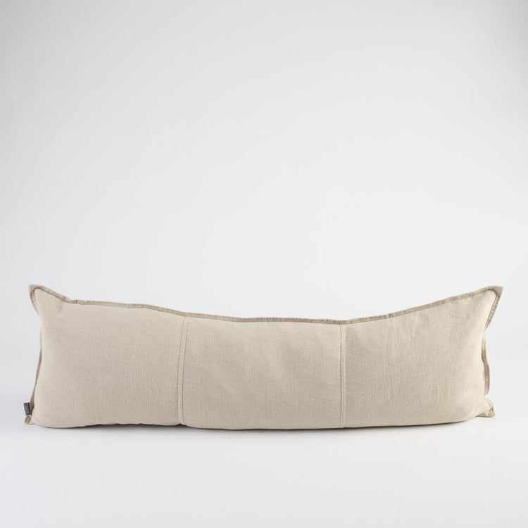 Luca Linen Long Lumbar Cushion - Natural