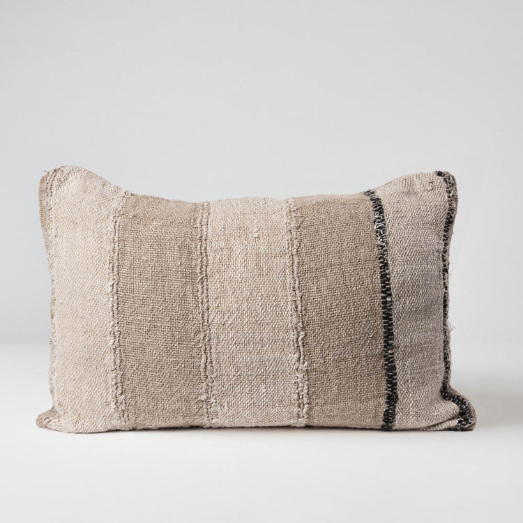 Retreat Cushion - Natural/Ivory/Black