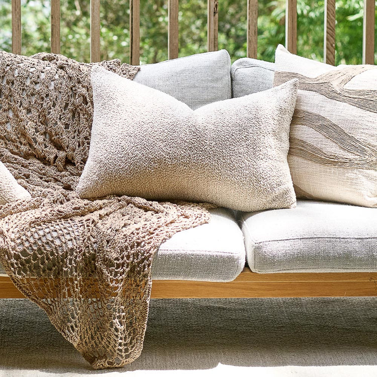 Sand Cushion - Ivory / Natural