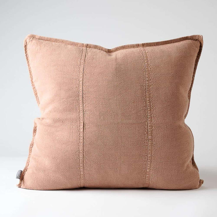 Luca Linen Cushion - Clay
