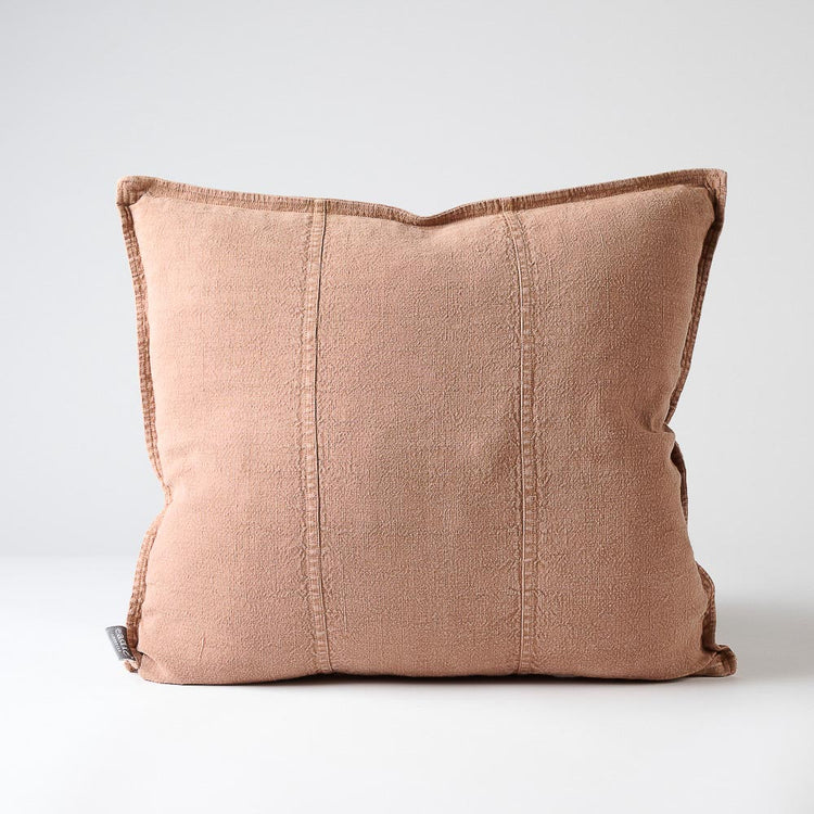 Luca Linen Cushion - Clay