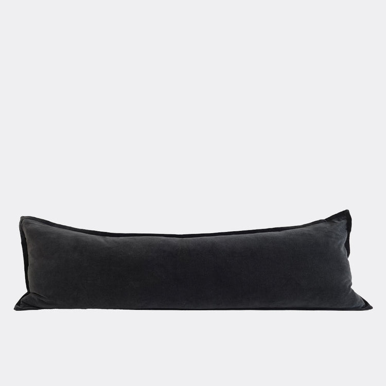 Evelyn Velvet Long Lumbar Cushion - Midnight