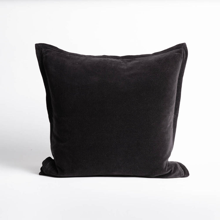Evelyn Velvet Cushion - Black