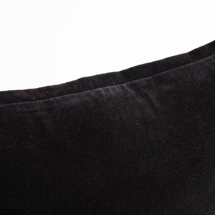Evelyn Velvet Long Lumbar Cushion - Black