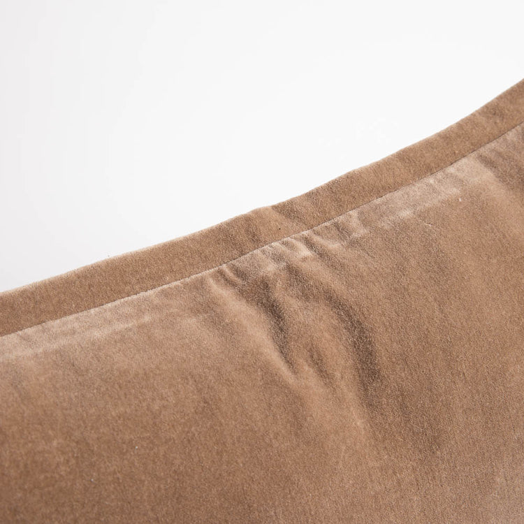 Evelyn Velvet Long Lumbar Cushion - Natural