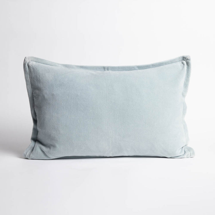 Evelyn Velvet Cushion - Sky