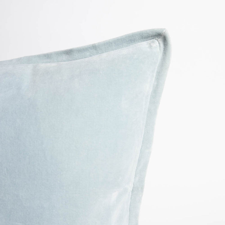 Evelyn Velvet Long Lumbar Cushion - Sky