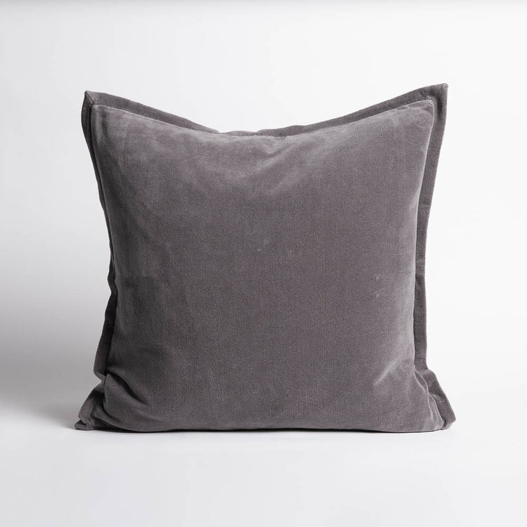 Evelyn Velvet Cushion - Slate
