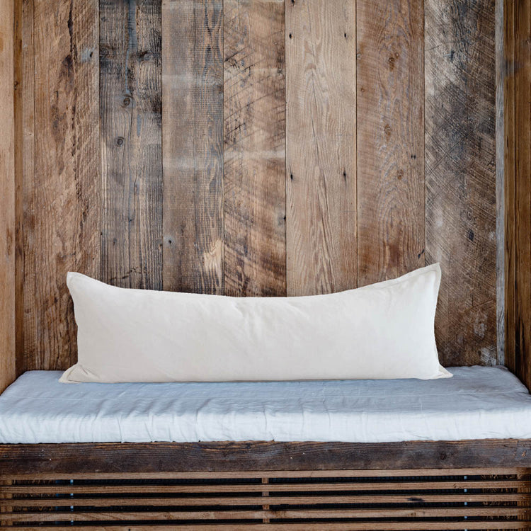 Evelyn Velvet Long Lumbar Cushion - White