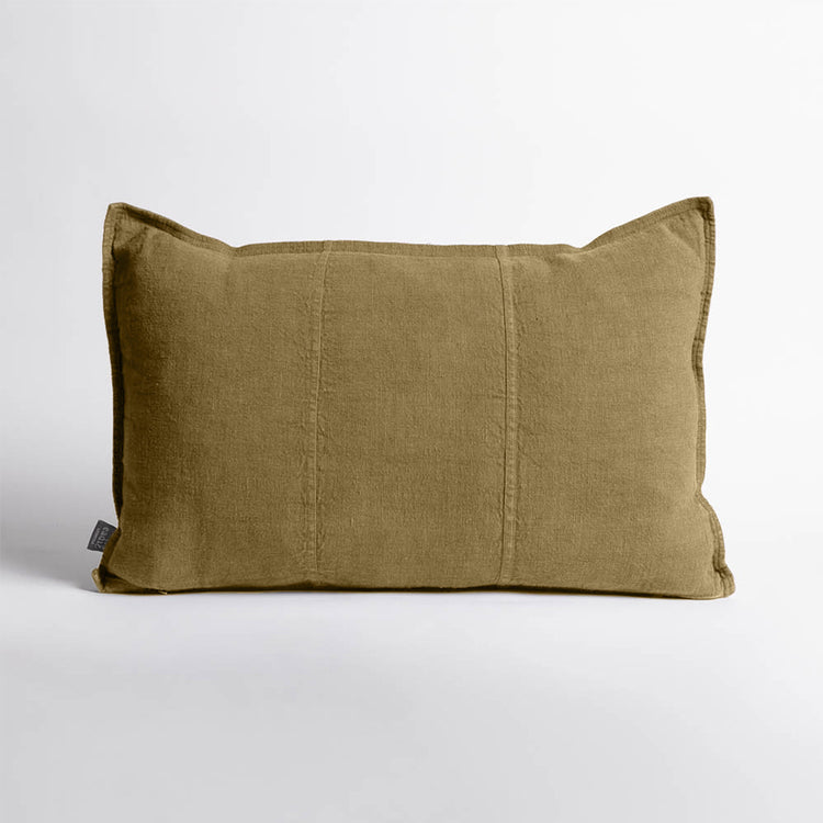 Luca Linen Cushion - Olive