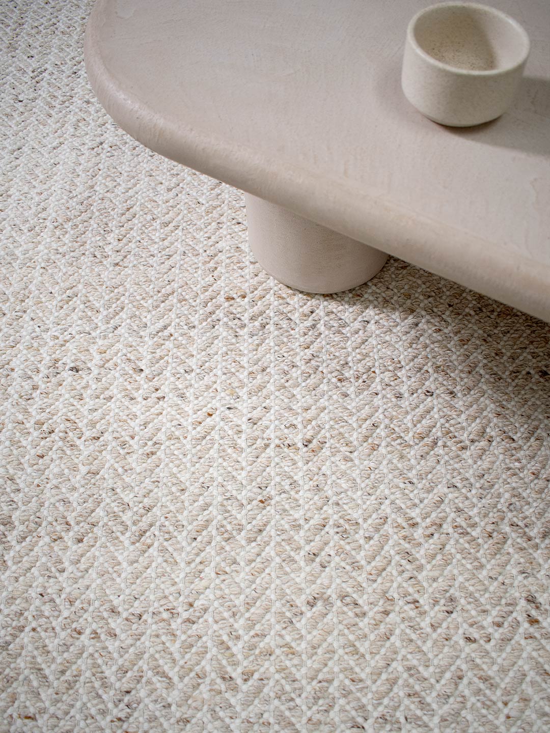 Echo Wool Rug - Flax